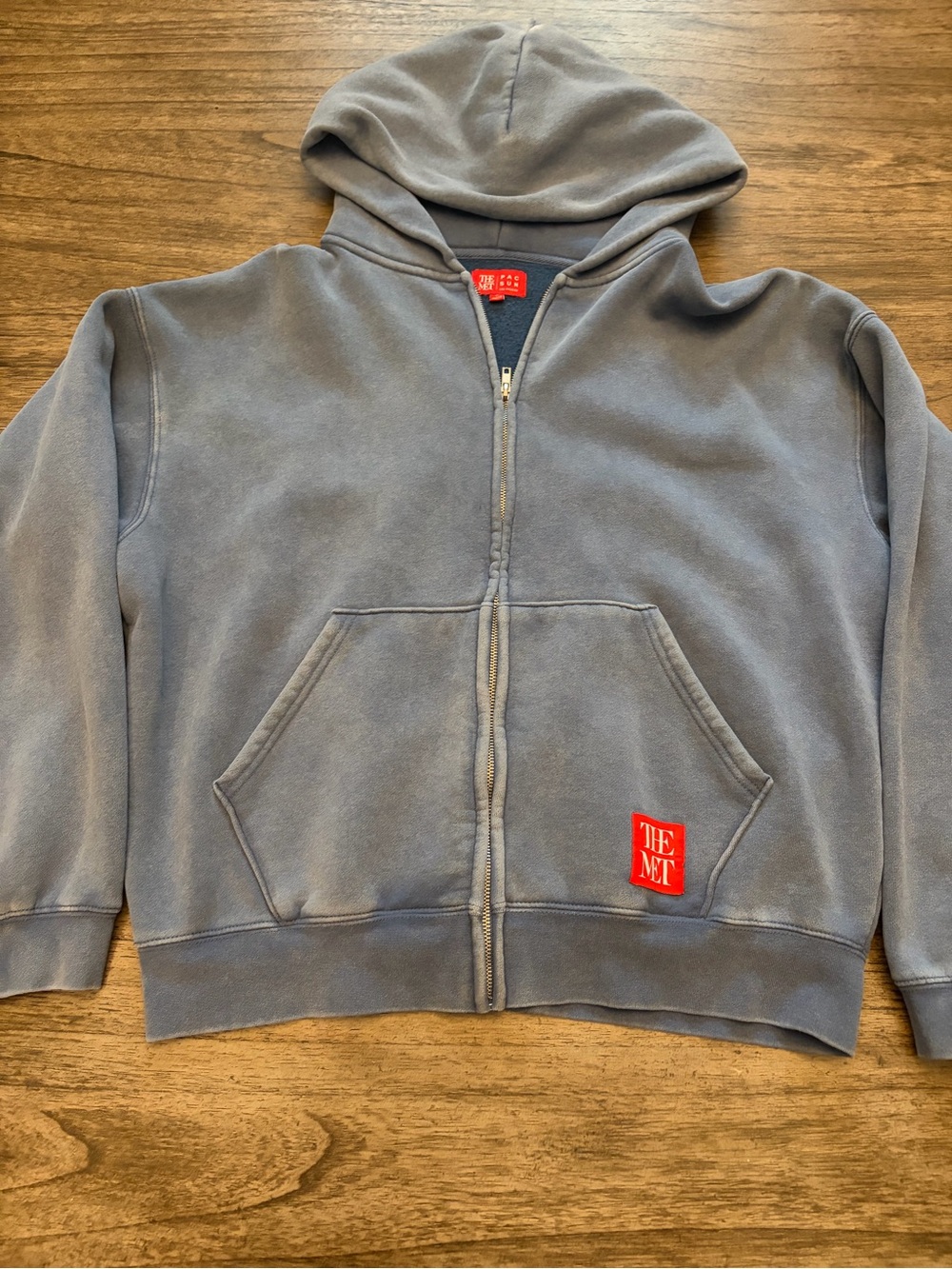 Pacsun The Met Fade Blue Mens Zip-Up